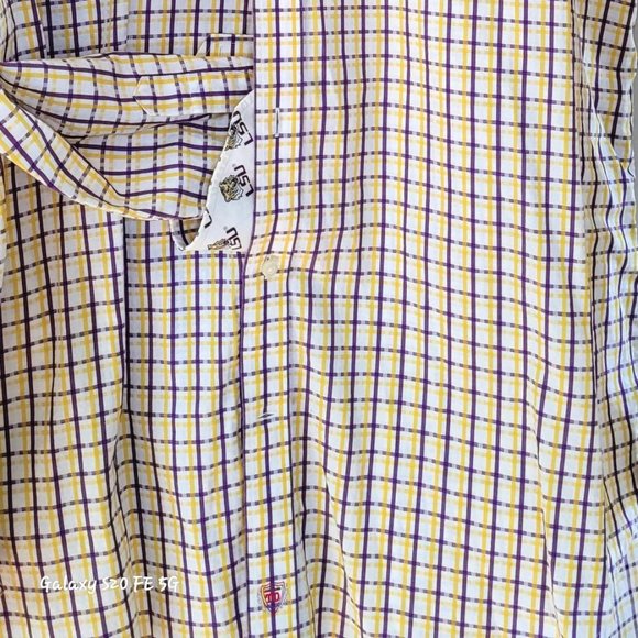Thomas Dean Collegiate Men's Long-Sleeve Shirt XXLarge LSU - Picture 3 of 12